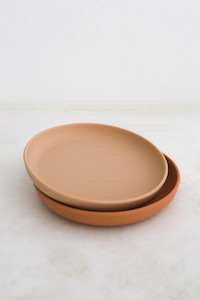 Plate Set - Cinnamon/Nude
