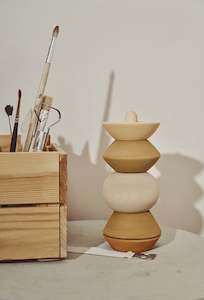 Big Ball Sculpture Stacking Tower