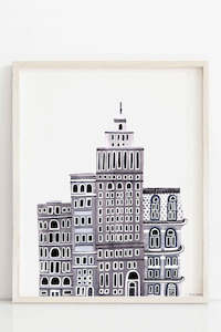 City Scape Print