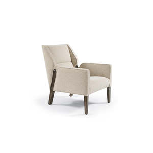 Lounge Chairs: Jett Lounge Chair with Wood Legs