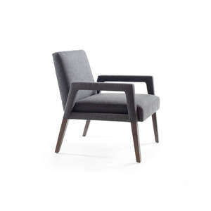 Lounge Chairs: Reed Lounge Chair with Upholstery Arm