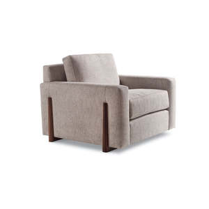 Lounge Chairs: Egan Lounge Chair with Tapered Leg
