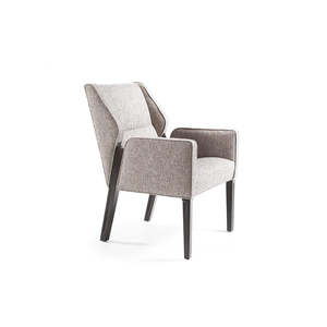 Dining Chairs: Jett Arm Chair with Wood Legs