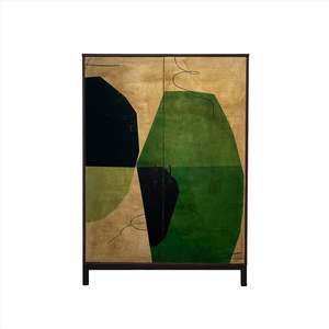 Dressers Armoires: Green Abstract Armoire
