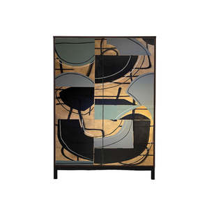 Dressers Armoires: Gold Bossa Armoire