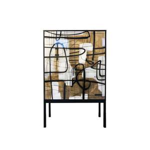 Dressers Armoires: Enamel Abstract Armoire