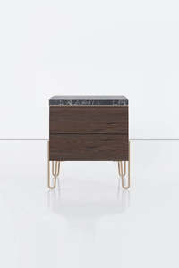 Bedsides: Ballena Side Cabinet with Stone Top