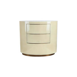 Bedsides: Orta Bedside Table (Natural Parchment)