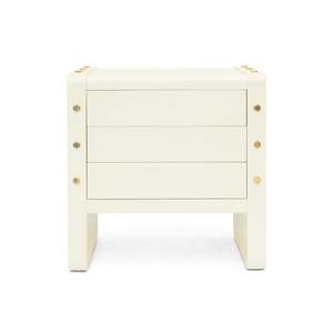 Bedsides: Lug Bedside Table (Bleached Brass)