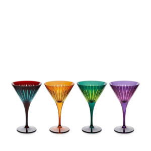 Accessories: Prism Martini Glasses - Assorted (Set of 4)