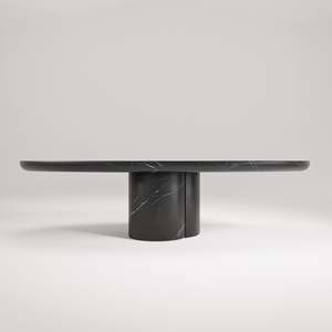 Dining Center: Tomoon Dining Table Oval - Marquina Marble