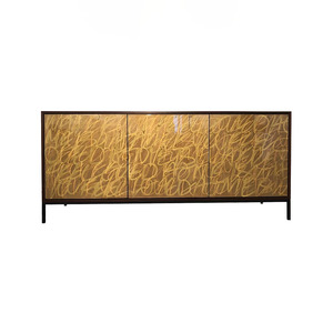 Morgan Clayhall: Gold Graffiti Credenza