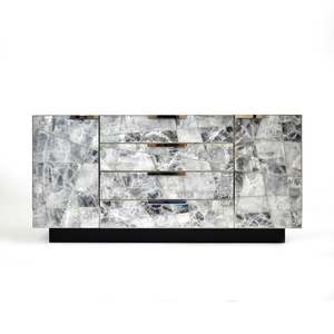 Newell Design: Mosaic Sideboard in Selenite and Nickle