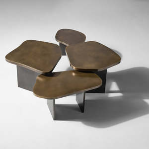 Douglas Fanning: Nesting Light Patina Coffee Tables