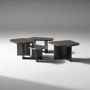 Douglas Fanning: Nesting Dark Patina Coffee Tables