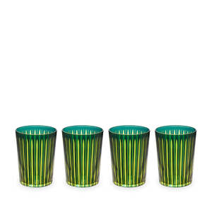 Accessories: Prism Highball Glasses Green