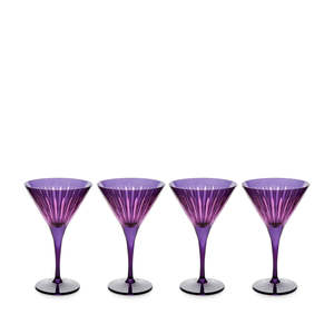 Accessories: Prism Martini Glasses Purple