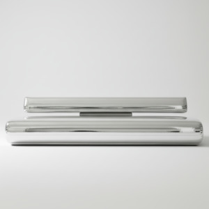 Seating: Beluga Sofa Chrome Vinyl