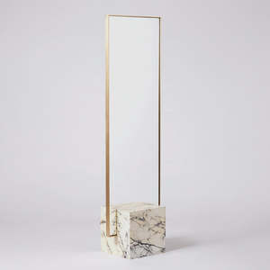 Coexist Mirror Stone, Brass