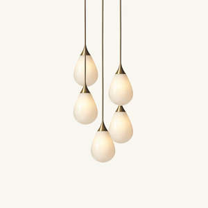Teardrop Pendant 5 Cluster Large