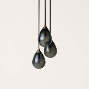 Teardrop Pendant 3 Cluster Small