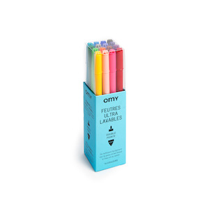 OMY France ~ Ultra Washable Felt Pens | 16