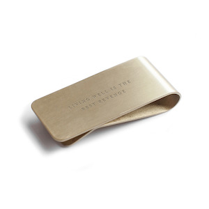 Izola: Money Clip "Living Well is the Best Revenge"