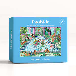 Desk Bookshelf: Poolside | 1000 Piece Puzzle