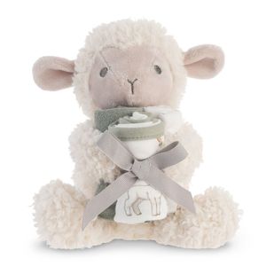 Bed Bath: Lamb Plushie & Wash Cloth Set