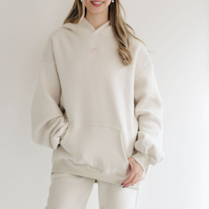 Oversized full length hoodie Snow