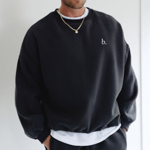 UNISEX crewneck sweatshirt Charcoal