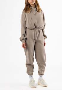 LAST CHANCE Cosy · Crop hoodie sandstone