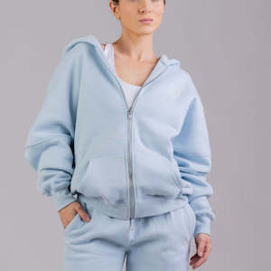 Zip up hoodie Sky blue
