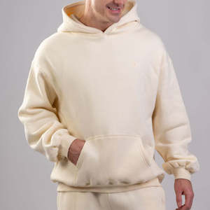 Tops: Oversized  UNISEX hoodie Butter Yellow