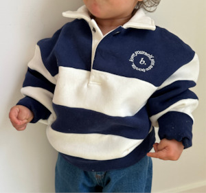 New: Mini polo sweater Nautical stripe