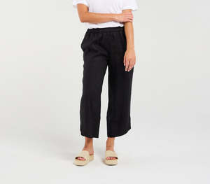 Blackstone Arabella Petal Hem Pants - Black
