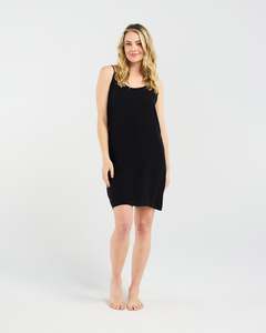 Dresses: Blackstone Cotton Slip - Black