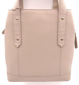 Second Nature Leather: Second Nature Leather Small Tote - Wild Oat YK14