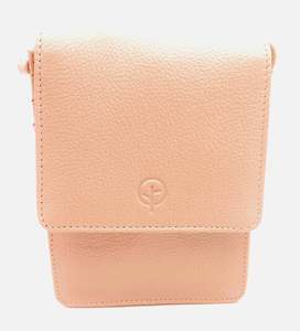 Second Nature Leather: Second Nature Leather Traveller Cross Body Bag  - Wild Oat # CB6