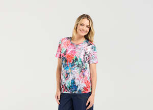 Tops: Blackstone Versaille Garden Tee Multi