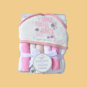 Accessories: 6 Piece Bath Set Pink