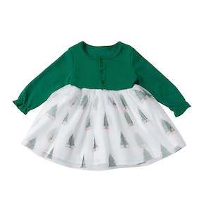 Newborn: Baby Girl Christmas Dress