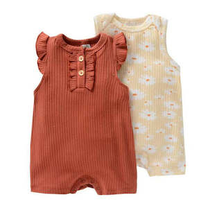 Newborn: Baby Girl 2pc Romper