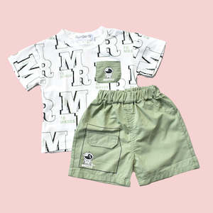 Pent Sets: Boy Pant Set Green