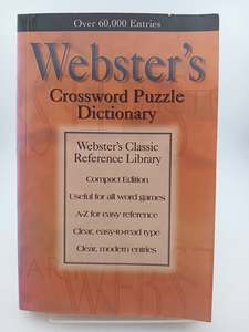 Hobbies: Websters Crossword Puzzle Dictionary by Webster
