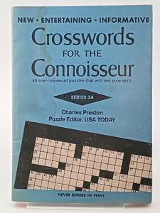 Crosswords for the Connoisseur by Charles Preston