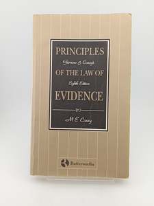 Garrow and Casey's Principles of the Law of Evidence by Maurice Casey