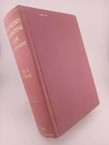 Law: International Law: a treatise, volume I-Peace by L. Oppenheim, H. Lauterpacht (editor)