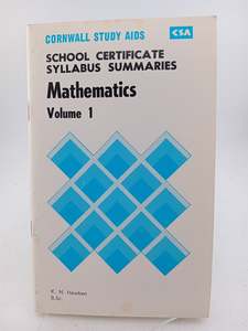 Education: Mathematics (Volume I) (Cornwall Study Aids) by K. N. Hawken