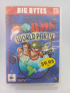 Pc Games: Big Bytes Worms World Party [Video Game PC CD ROM] by Team17